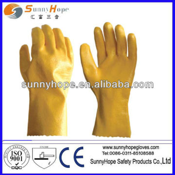nitrile coated glove with long sleeves